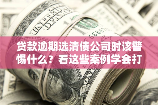 济南贷款逾期选清债公司时该警惕什么？看这些案例学会打翻身仗