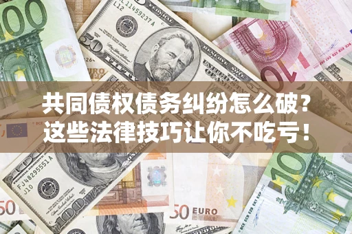 济南共同债权债务纠纷怎么破？这些法律技巧让你不吃亏！