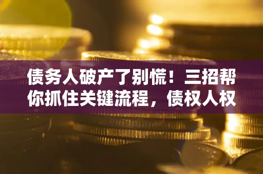 济南债务人破产了别慌！三招帮你抓住关键流程，债权人权益不再缩水
