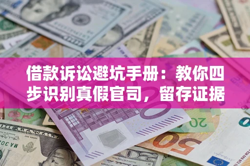 济南借款诉讼避坑手册：教你四步识别真假官司，留存证据不踩雷