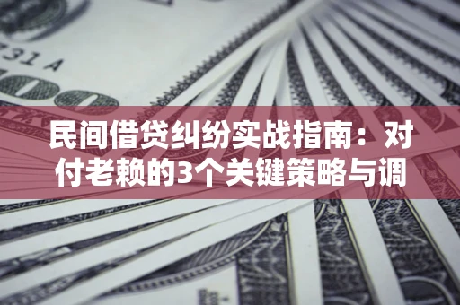 济南民间借贷纠纷实战指南：对付老赖的3个关键策略与调解盲区解析