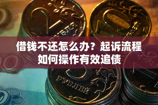 济南借钱不还怎么办？起诉流程如何操作有效追债