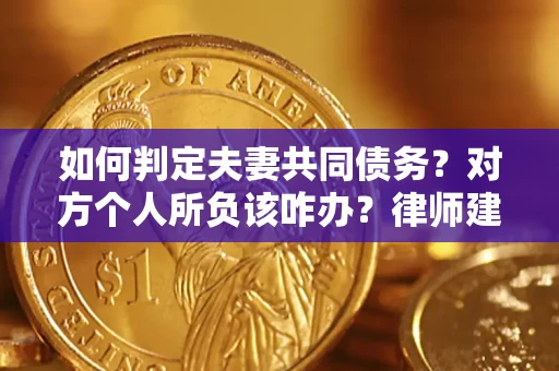 济南如何判定夫妻共同债务？对方个人所负该咋办？律师建议