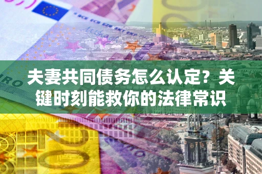 济南夫妻共同债务怎么认定？关键时刻能救你的法律常识