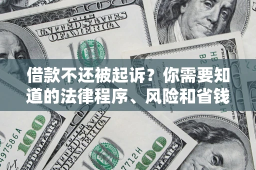 济南借款不还被起诉？你需要知道的法律程序、风险和省钱技巧
