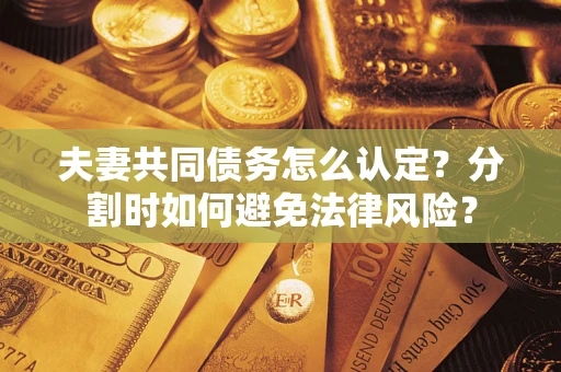 济南夫妻共同债务怎么认定？分割时如何避免法律风险？